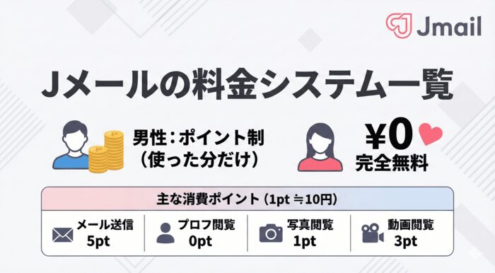 Jメールの料金システム一覧