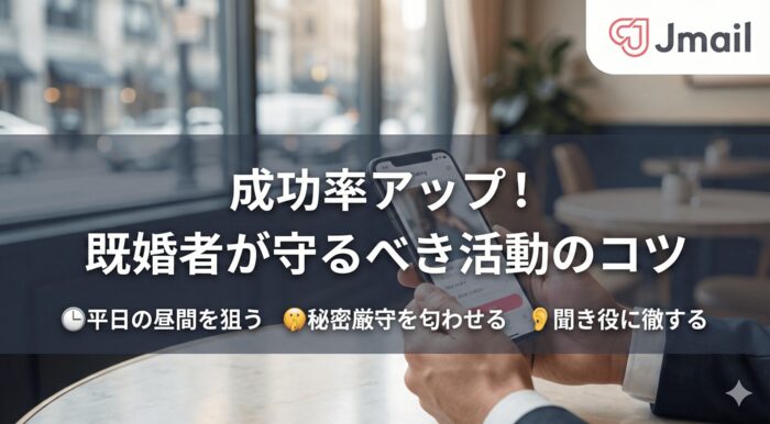 成功率アップ！既婚者が守るべき活動のコツ