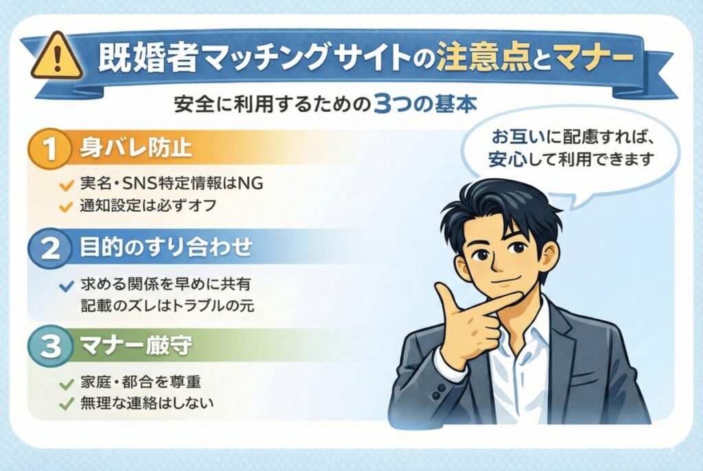 安全に利用するために守るべき注意点とマナー