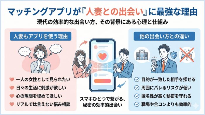マッチングアプリなら人妻と出会いやすいのか？